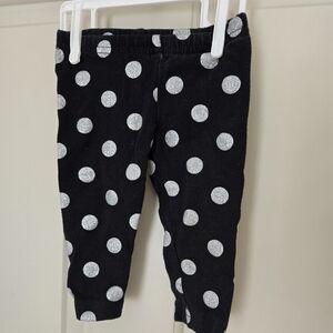 10/$10 Carters Polka Dot Kids Leggings Size  3 m